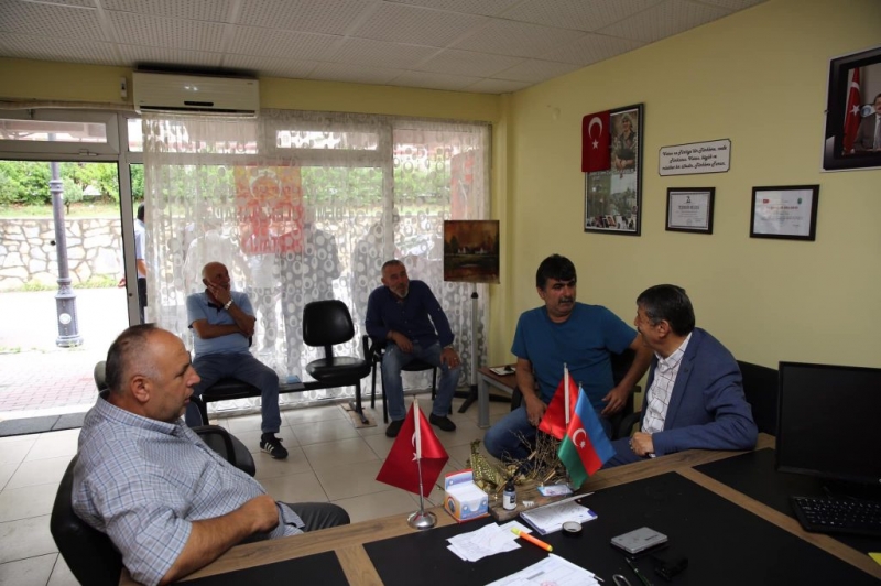 Akın’dan muhtar Lüleci’ye ziyaret
