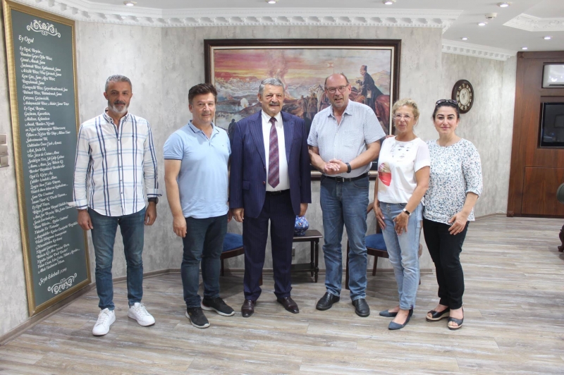 Alman heyet, Başkan Akın ile vedalaştı