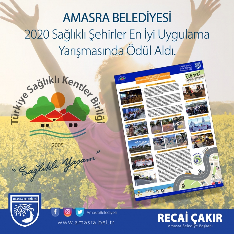 Amasra Belediyesi “Sağlıklı Yaşam” ödülü aldı!
