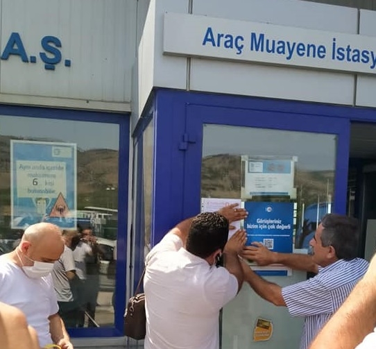 Araç muayene istasyonlarında grev var