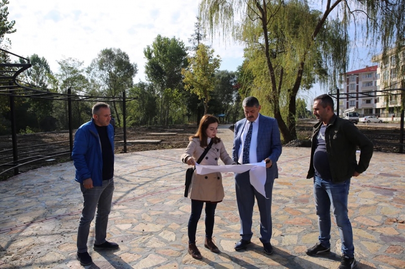 Arka Sokak’taki park çalışması sürüyor