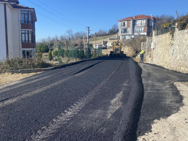 Asfalt ekipleri Aladağ 40.Sokak’taydı