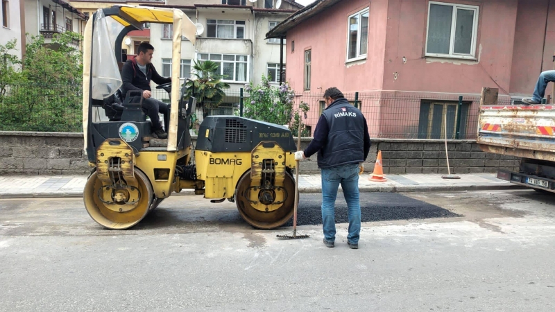 Asfalt ekipleri sahada