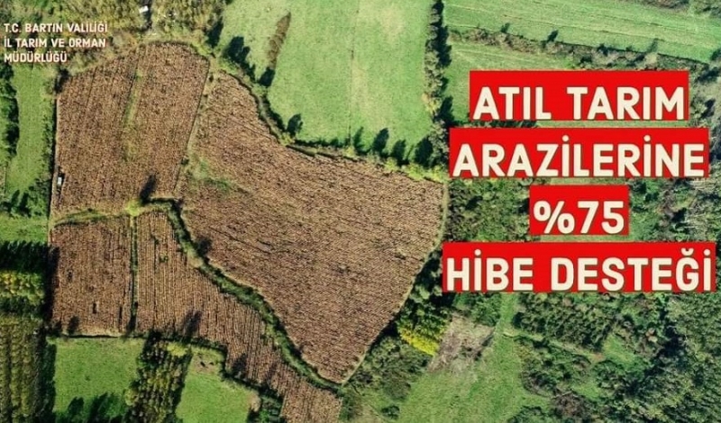 Atıl tarım arazilerine yüzde 75 hibe desteği