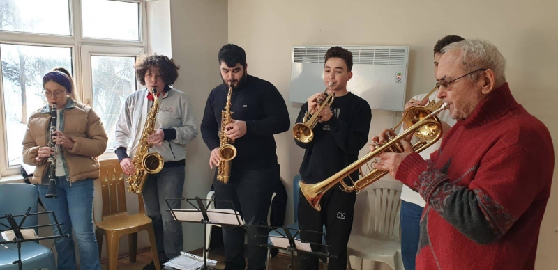 Bando takımı çalışmalarını sürdürüyor