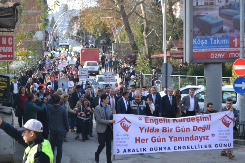 Bartın, engelsiz bir yaşam için yürüdü