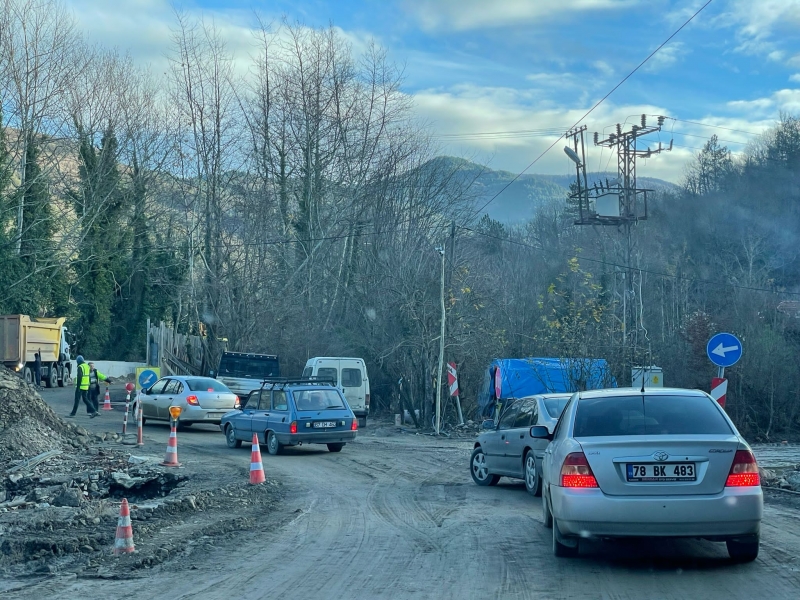 Bartın Karabük yolunda çalışmalar sürüyor!