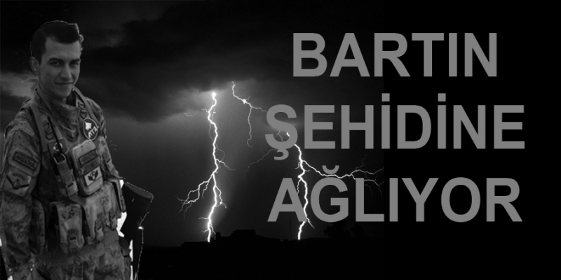 Bartın şehidine ağlıyor