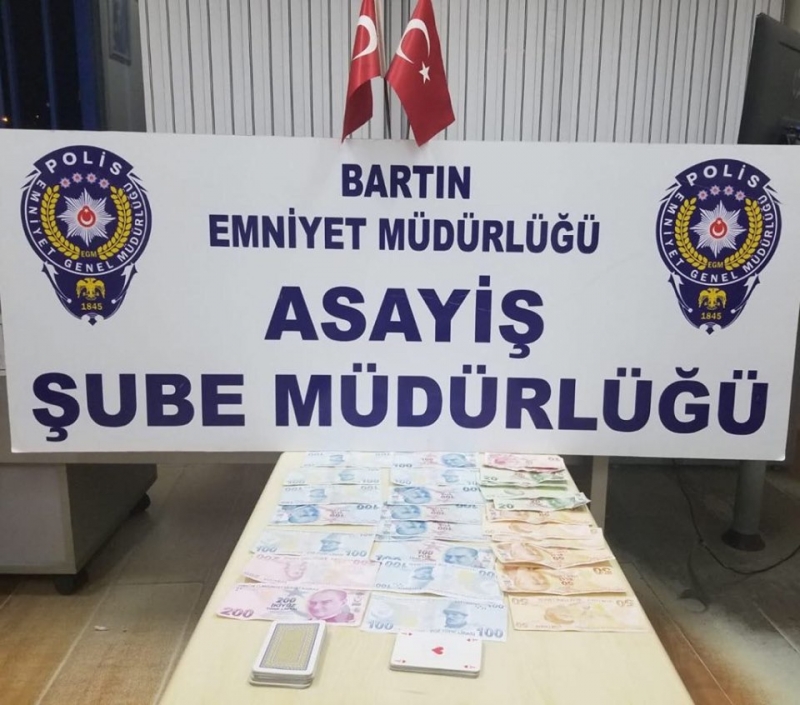 Bartın'da kumar operasyonu