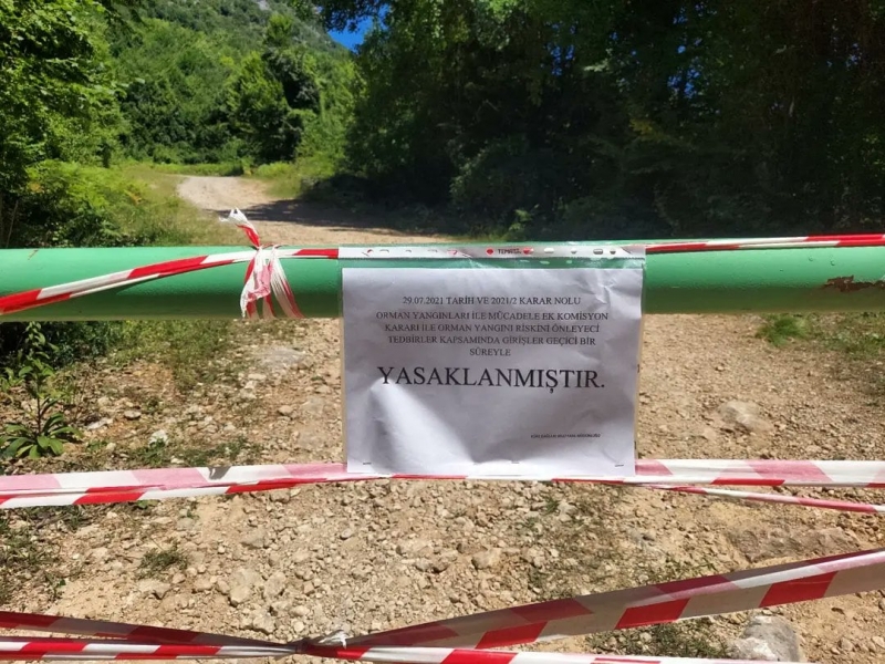 Bartın’da ormanlara giriş – çıkış kapandı