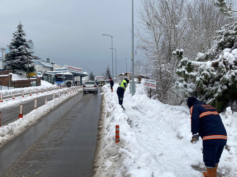 Bartın’da ulaşım Belediye’nin çalışmaları sayesinde aksamadı