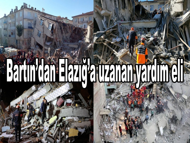 Bartın’dan Elazığ’a uzanan yardım eli
