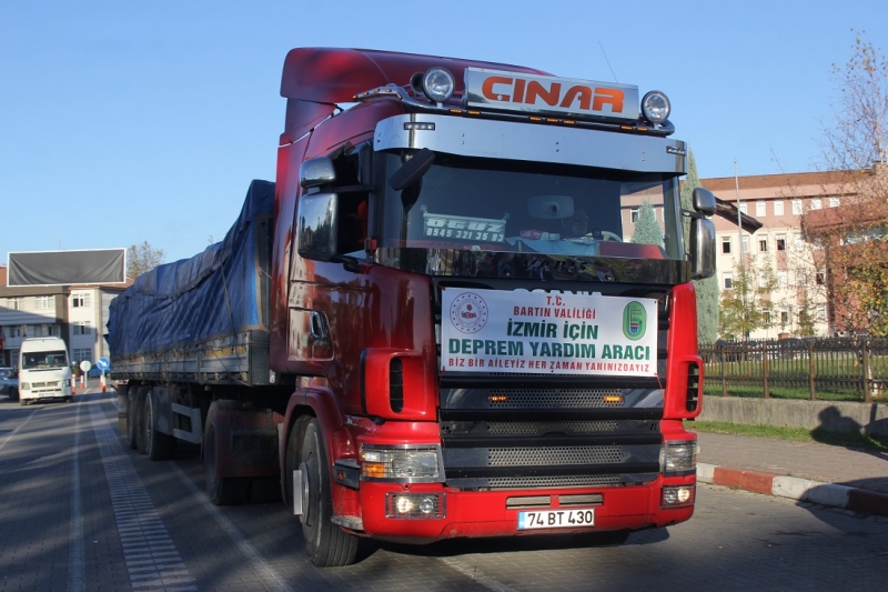 Bartın’dan İzmir’e uzanan yardım eli