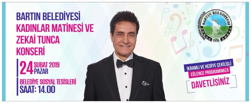 Bartınlı kadınlar Zekai Tunca konseriyle coşacak