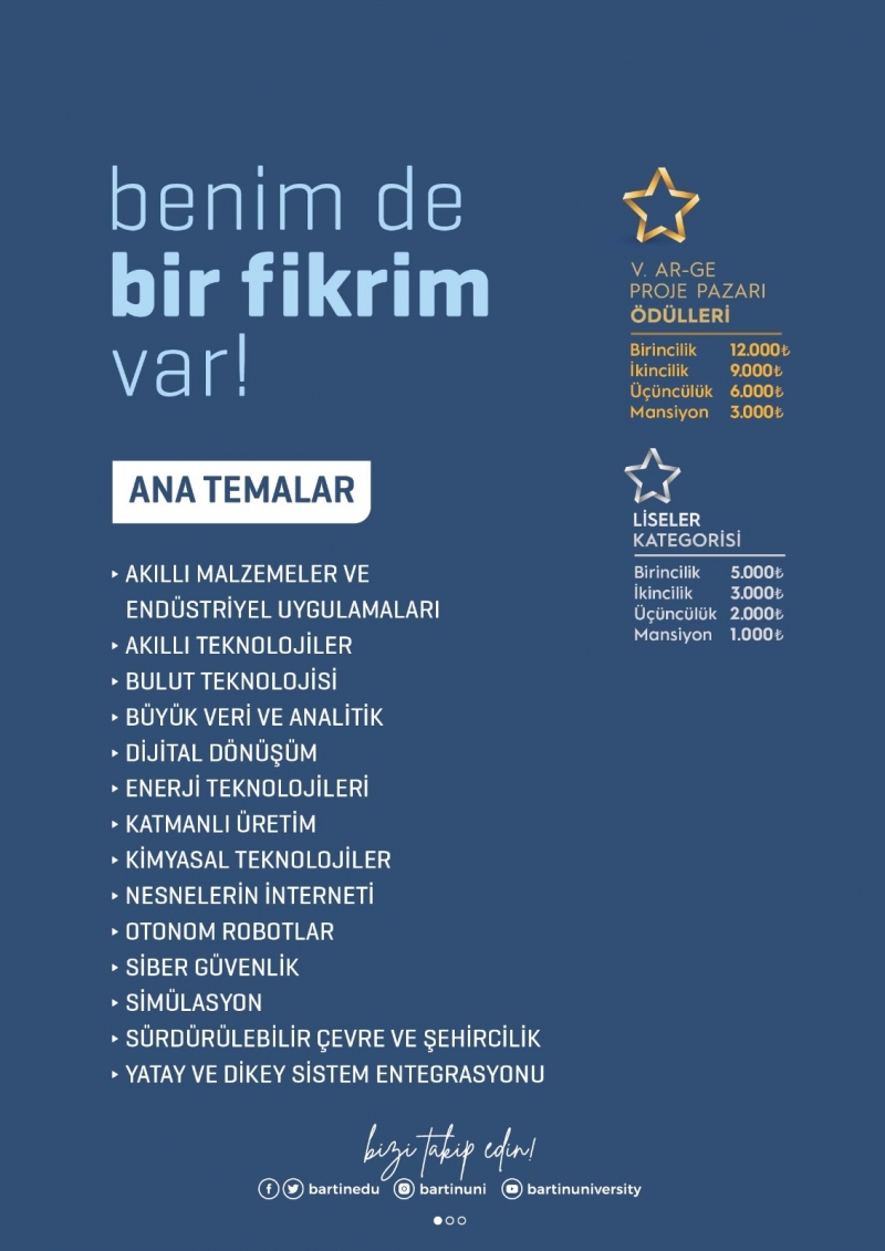 BARÜ V. Ar-Ge Proje Pazarı başvuruları başladı