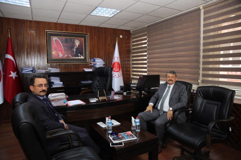 Başkan, Ağır Ceza Mahkemesi Başkanı’nı ziyaret etti