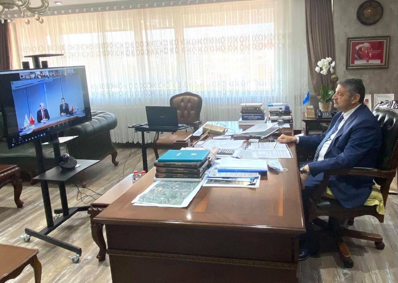 Başkan Akın, Bakan Bilgin’le internet üzerinden görüştü