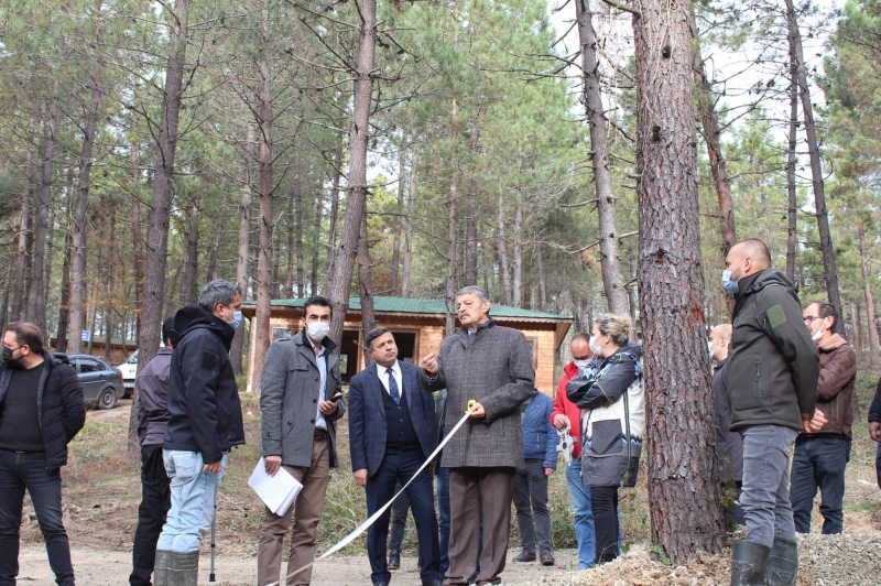 Başkan Akın, KöyPark proje alanında incelemelerde bulundu