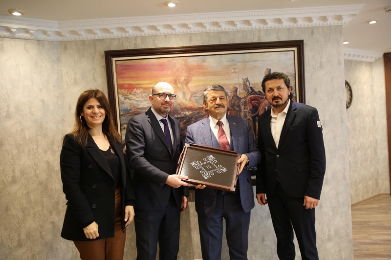 Başkan Akın, misafirlerini ağırladı