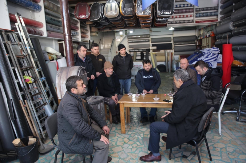 Başkan Akın, sanayi esnafını ziyaret etti