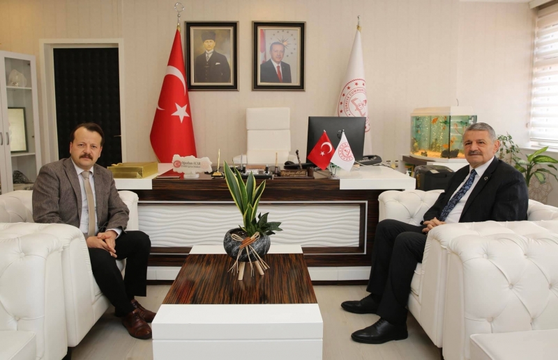 Başkan Akın’dan Milli Eğitim Müdürü Acar’a ziyaret