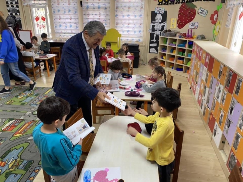 Başkan bu kez 23 Nisan Anaokulu’ndaydı