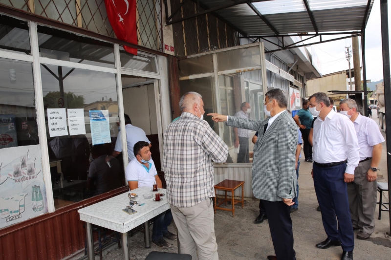 Başkan denetimlere katıldı
