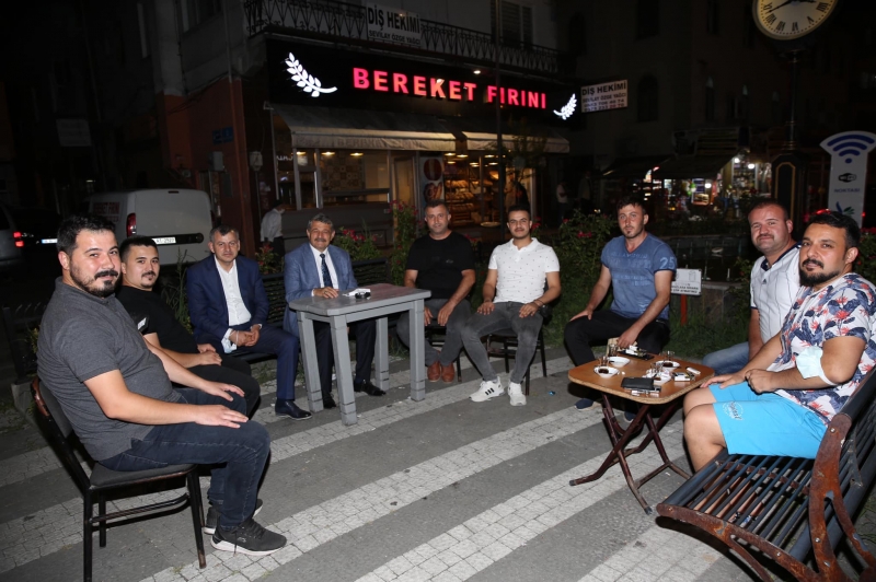 Başkan, Kozcağız’da esnaf ziyaretleri yaptı