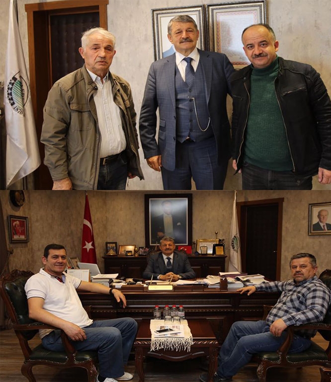 Başkan misafirlerini ağırladı