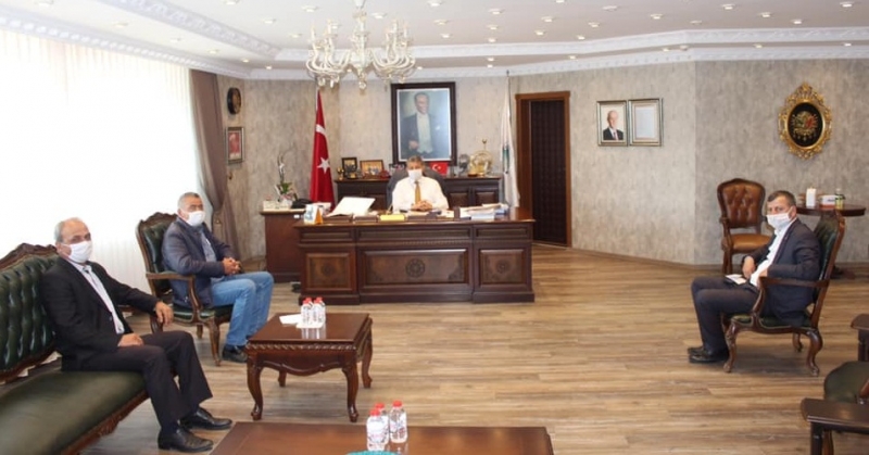 Başkan misafirlerini ağırladı
