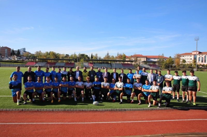 Başkan, Rugby müsabakasını izledi