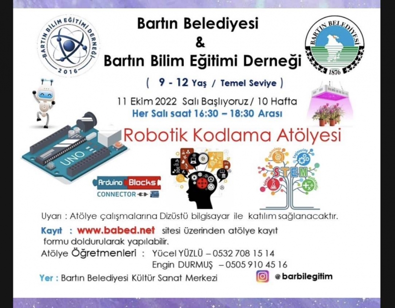 Bilim atölyesi kursları başlıyor