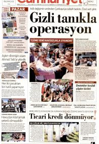 Cumhuriyet Gazetesi Gazete Manşeti