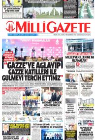 Milli Gazete Gazete Manşeti