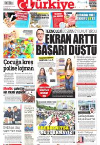 Türkiye Gazetesi Gazete Manşeti